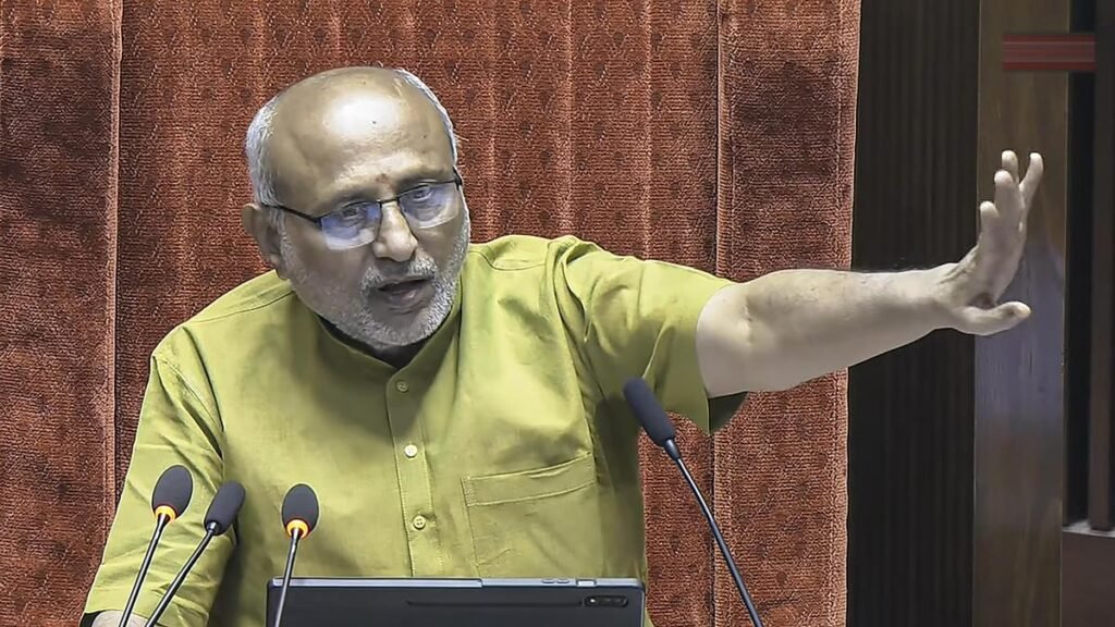 Rajya Sabha Chairman requested Kiren Rijiju to communicate the Opposition's demand for Amit Shah's presence in the House.