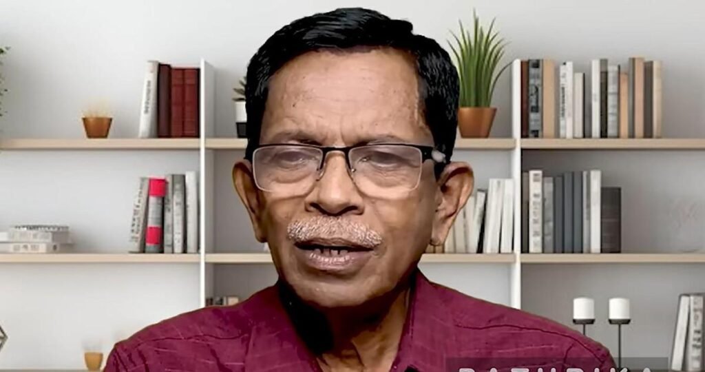 Right-wing activist TG Mohandas was taken into custody by Kerala Cyber Police over controversial remarks about girls and rape during NEET protests.