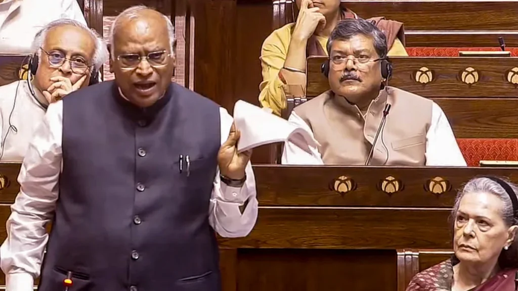 Leader of Opposition Mallikarjun Kharge said the government should allow Amit Shah to address Parliament on the July 20 protest issue.