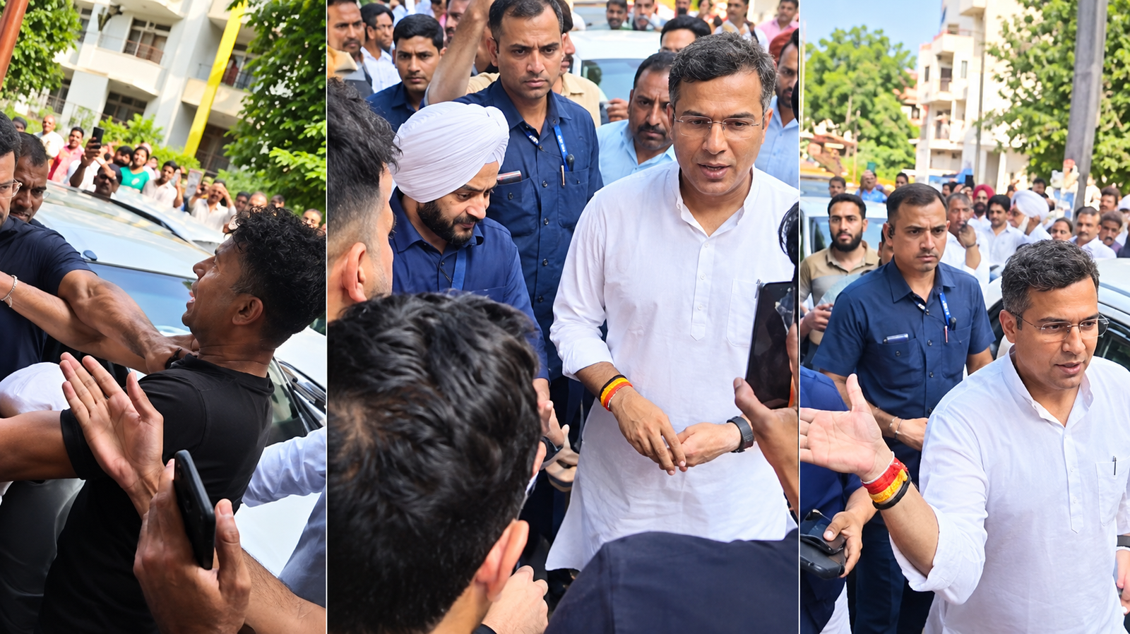 Parvesh Verma slaps man during road inspection