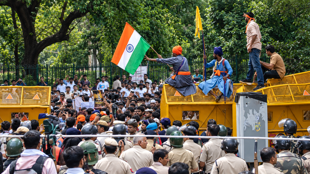 Delhi Protest Crackdown